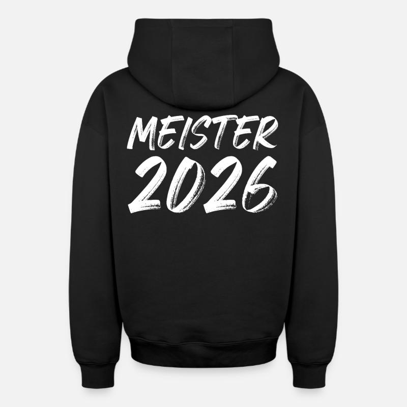 Champion 2026 - Sweat à capuche unisexe zippé oversize épais SPREAD - noir