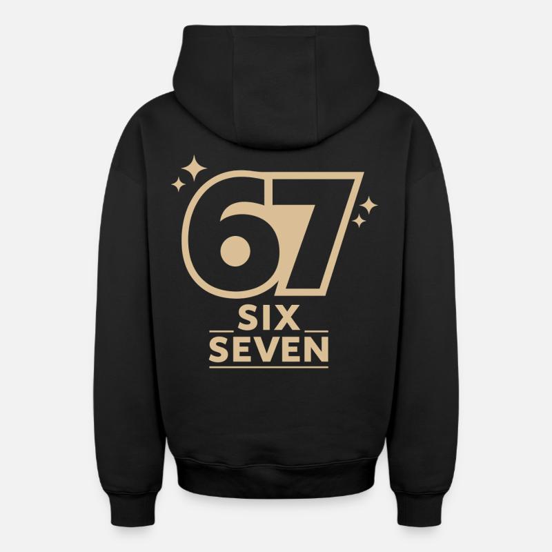 67 - Sweat à capuche unisexe zippé oversize épais SPREAD - noir
