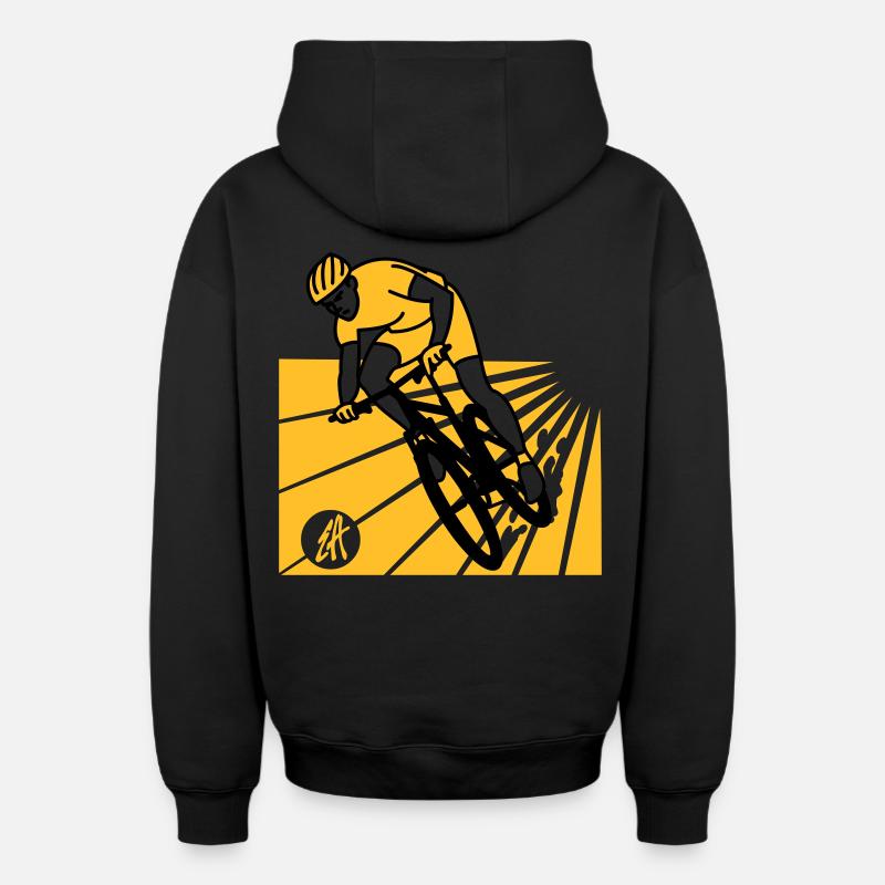 VTT - Sweat à capuche unisexe zippé oversize épais SPREAD - noir