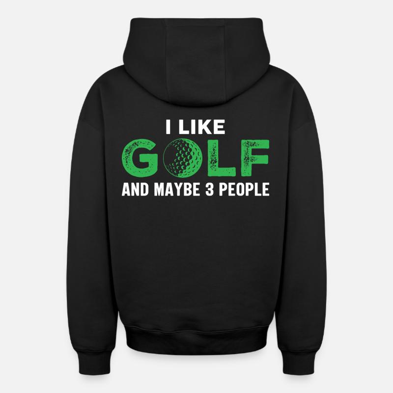 golfe - Sweat à capuche unisexe zippé oversize épais SPREAD - noir