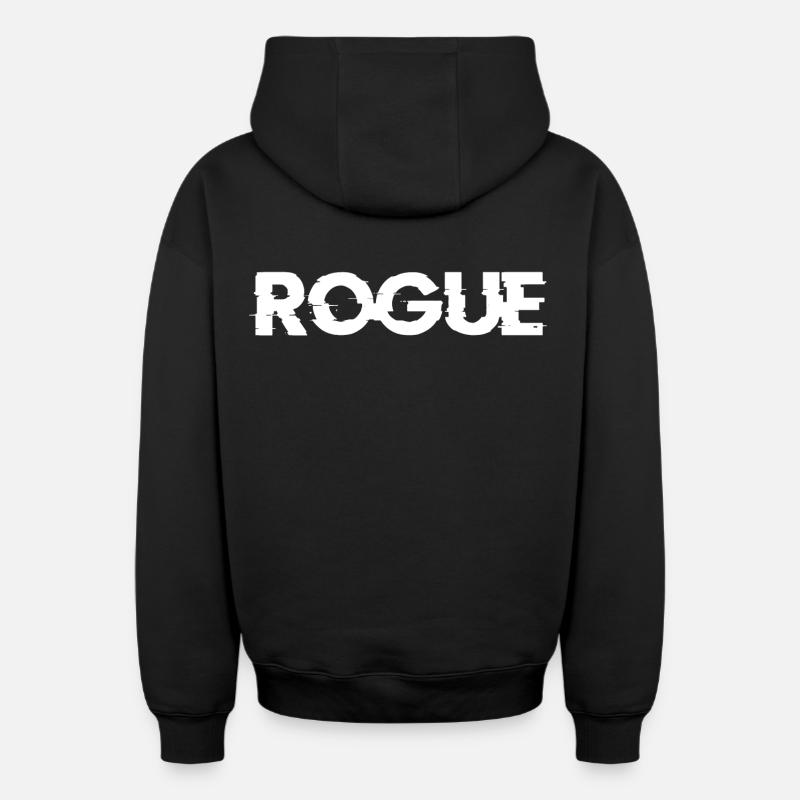 Fripouille - Sweat à capuche unisexe zippé oversize épais SPREAD - noir