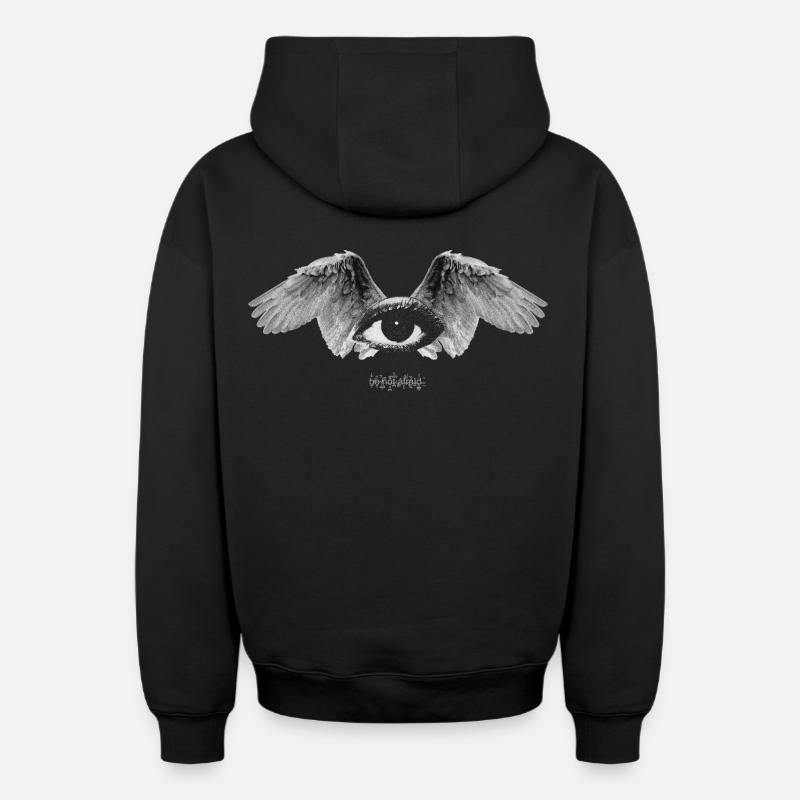 N’ayez pas peur - Sweat à capuche unisexe zippé oversize épais SPREAD - noir