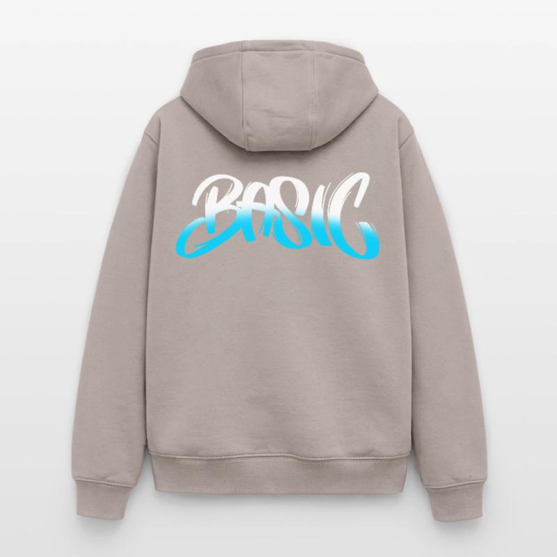 BASIC Graffiti Gradient Oversized Heavyweight Unisex Zip Hoodie