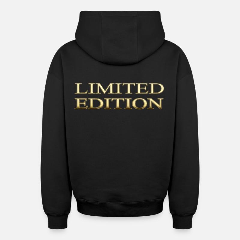 Édition limitée - Sweat à capuche unisexe zippé oversize épais SPREAD - noir