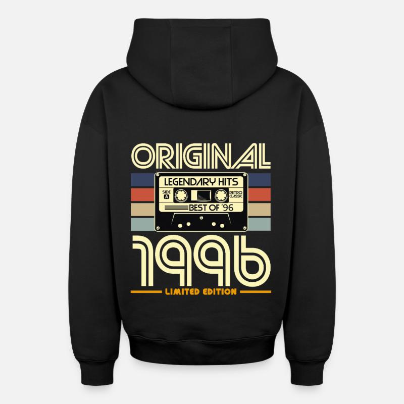 Original 1996 - Sweat à capuche unisexe zippé oversize épais SPREAD - noir