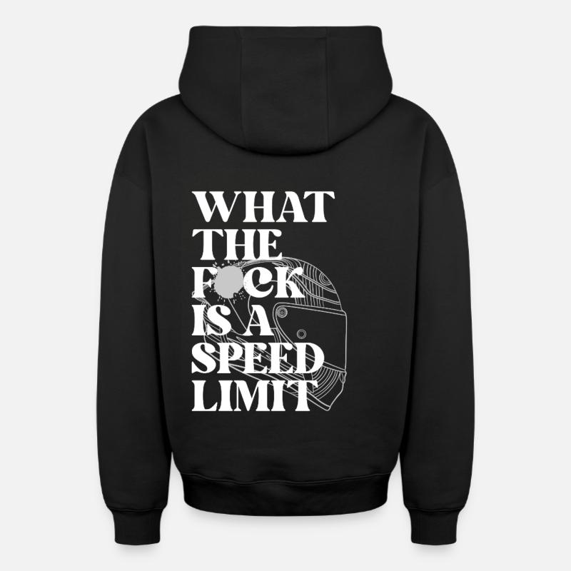 Voiture - Sweat à capuche unisexe zippé oversize épais SPREAD - noir