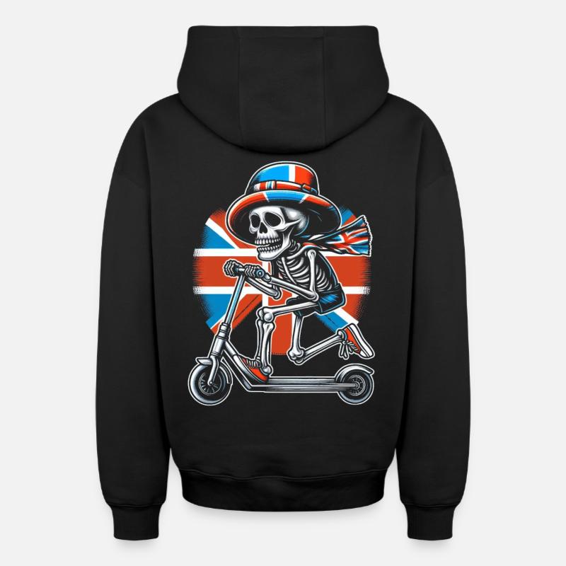 Halloween - Sweat à capuche unisexe zippé oversize épais SPREAD - noir