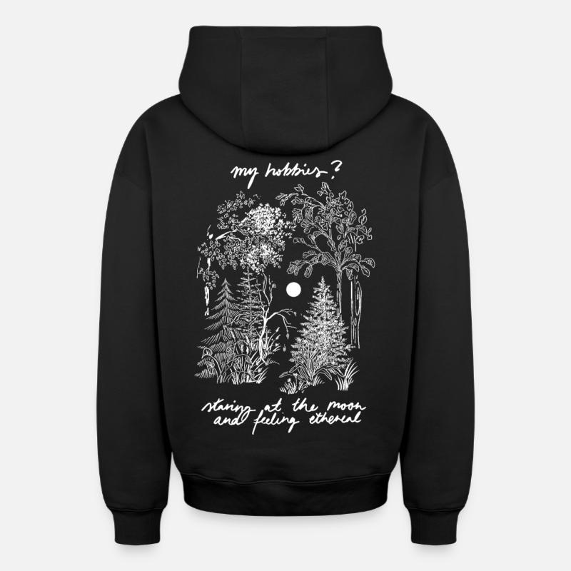MES LOISIRS ? - Sweat à capuche unisexe zippé oversize épais SPREAD - noir