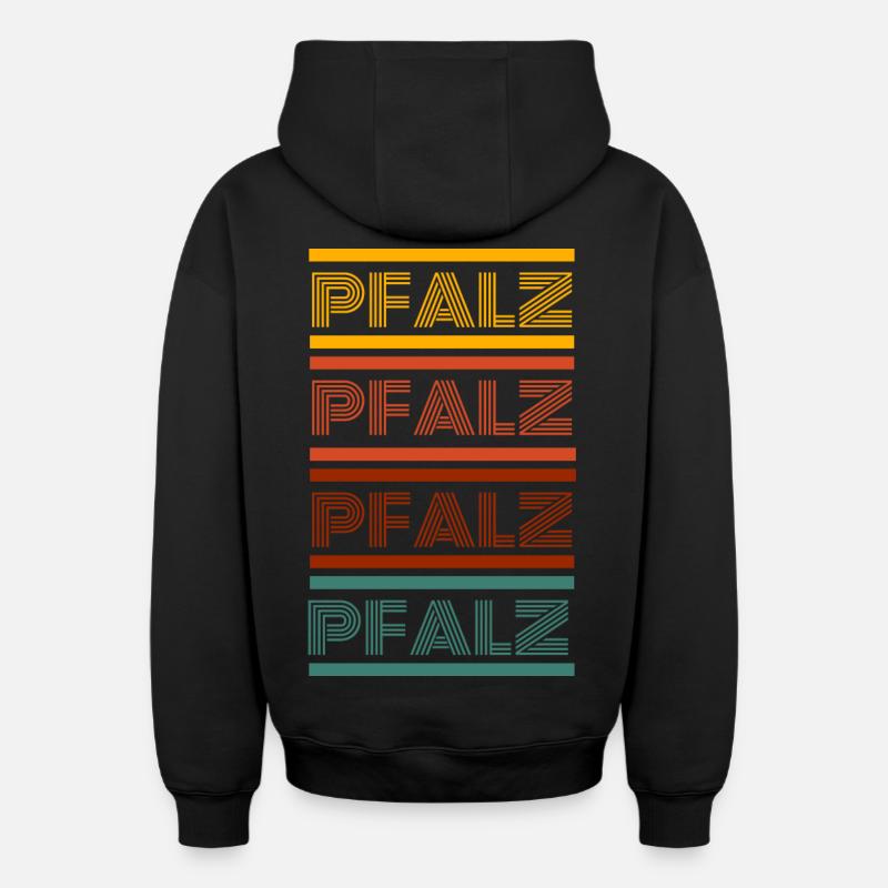 Édition Palatinat - Sweat à capuche unisexe zippé oversize épais SPREAD - noir