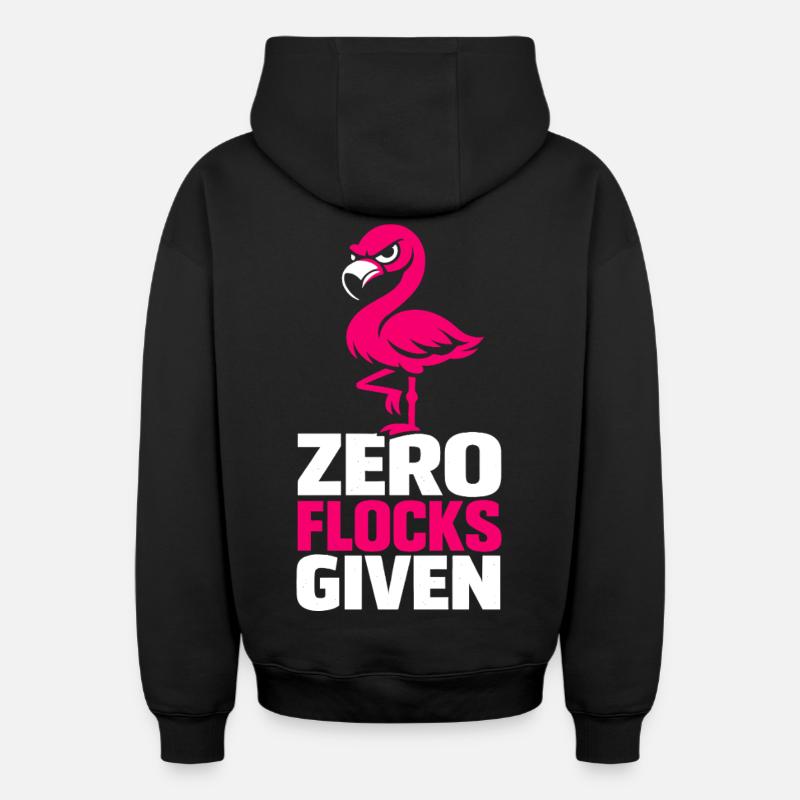 Zéro volée donnée - Sweat à capuche unisexe zippé oversize épais SPREAD - noir