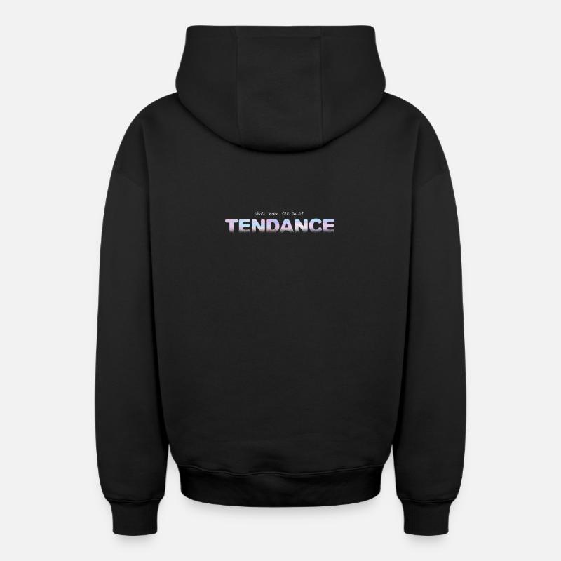 TENDENZ - Oversized Heavyweight Unisex Zip Hoodie - Schwarz