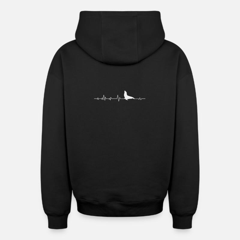 Lion de mer phoque - Sweat à capuche unisexe zippé oversize épais SPREAD - noir