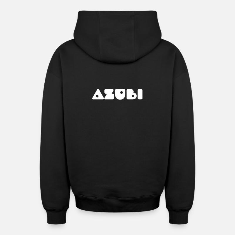 Azubi Tshirt - Oversized Heavyweight Unisex Zip Hoodie - Schwarz