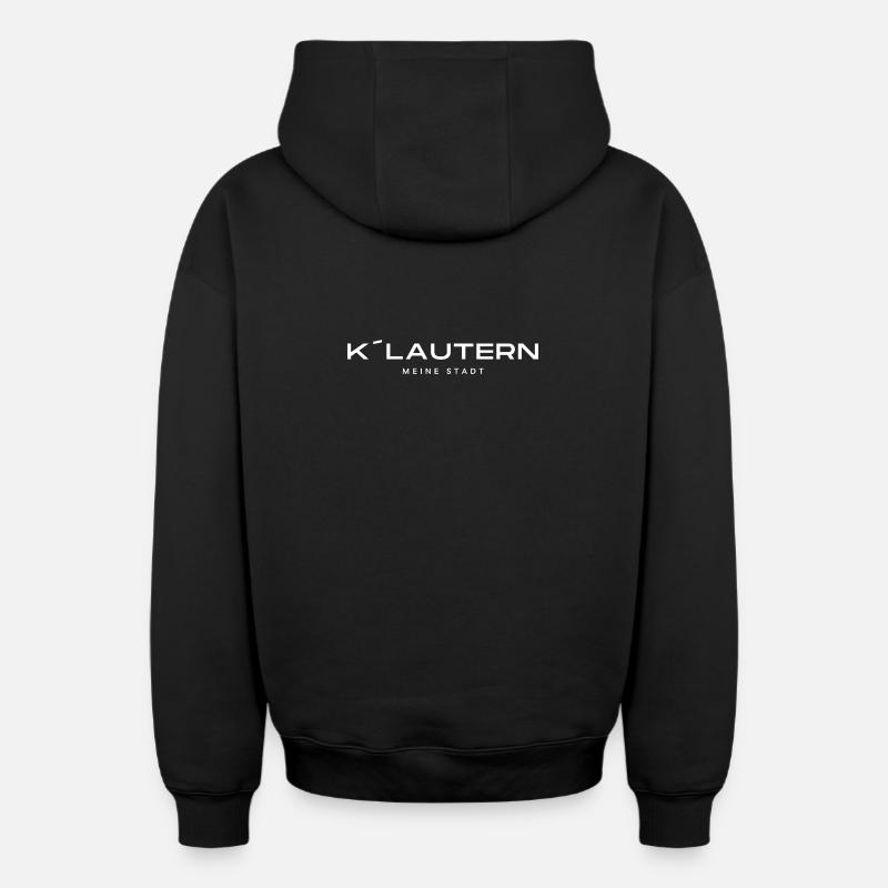 Kaiserslautern - Sweat à capuche unisexe zippé oversize épais SPREAD - noir
