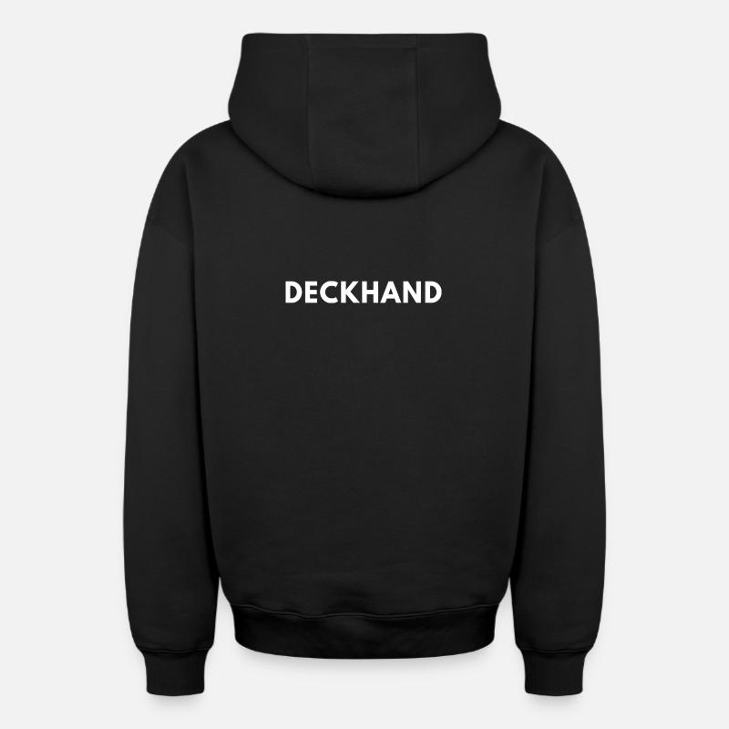 Matelot - Sweat à capuche unisexe zippé oversize épais SPREAD - noir