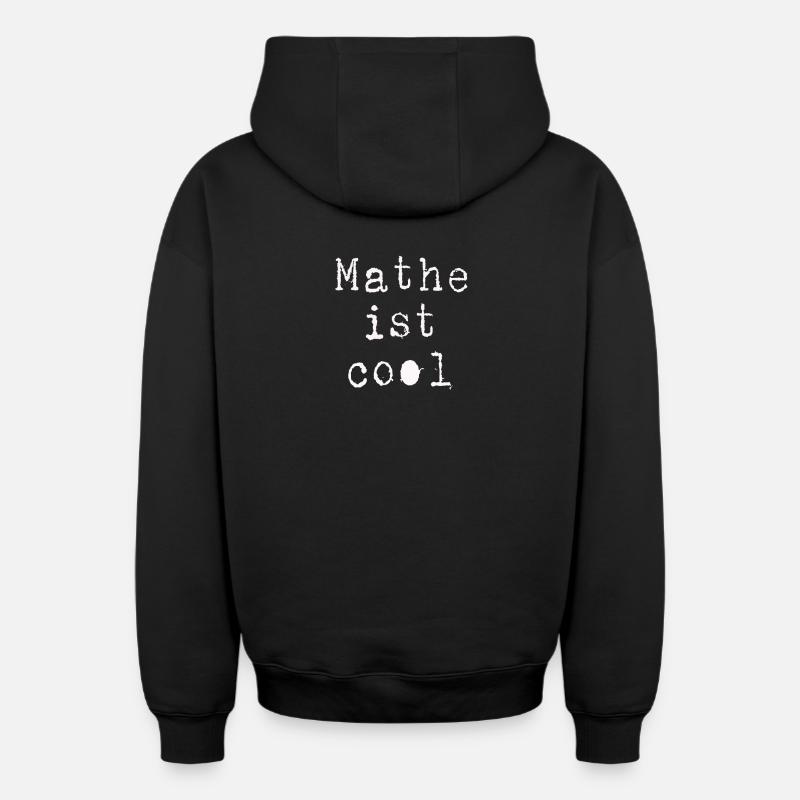 Mathématiques - Sweat à capuche unisexe zippé oversize épais SPREAD - noir