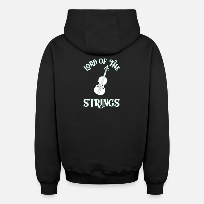Musique classique - Sweat à capuche unisexe zippé oversize épais SPREAD - noir
