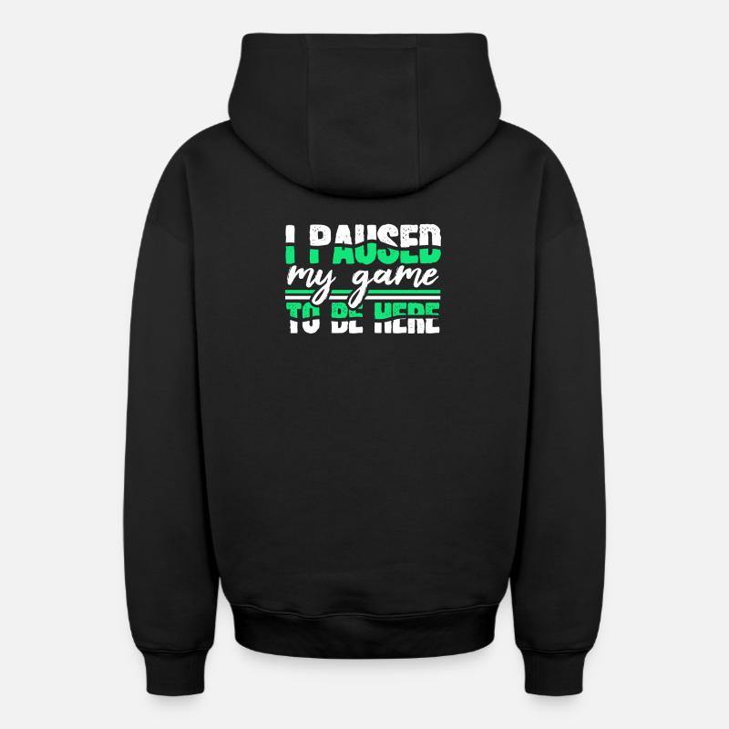 Jeux vidéo - Sweat à capuche unisexe zippé oversize épais SPREAD - noir
