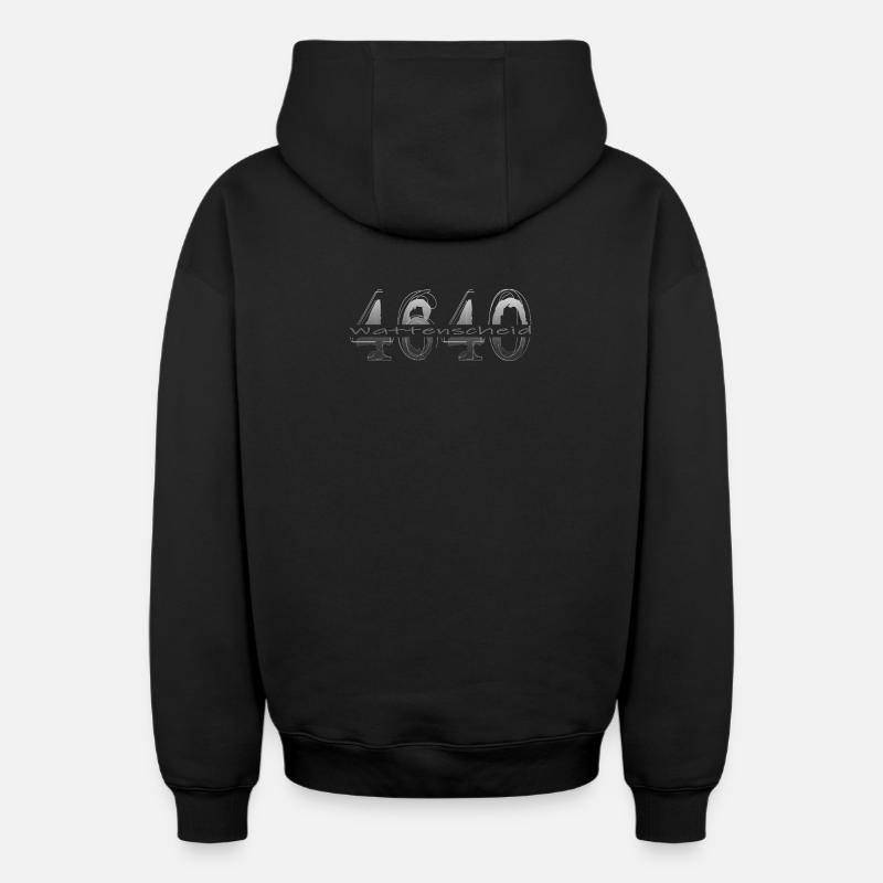 4640 Wattenscheid Ruhrpott Bochum - Sweat à capuche unisexe zippé oversize épais SPREAD - noir