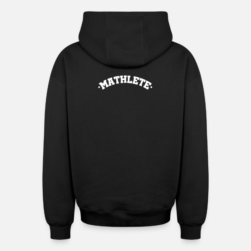 Math math club arithmétique - Sweat à capuche unisexe zippé oversize épais SPREAD - noir