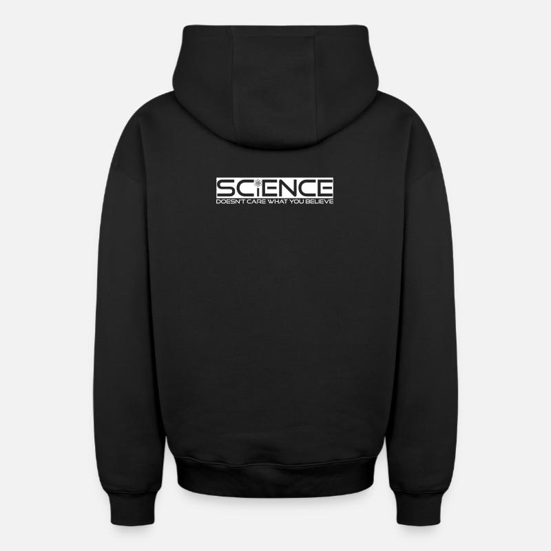Science - Sweat à capuche unisexe zippé oversize épais SPREAD - noir