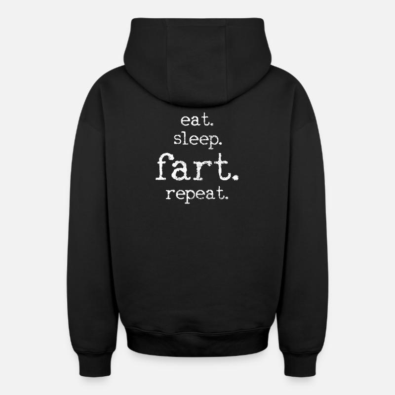 Pet - Sweat à capuche unisexe zippé oversize épais SPREAD - noir