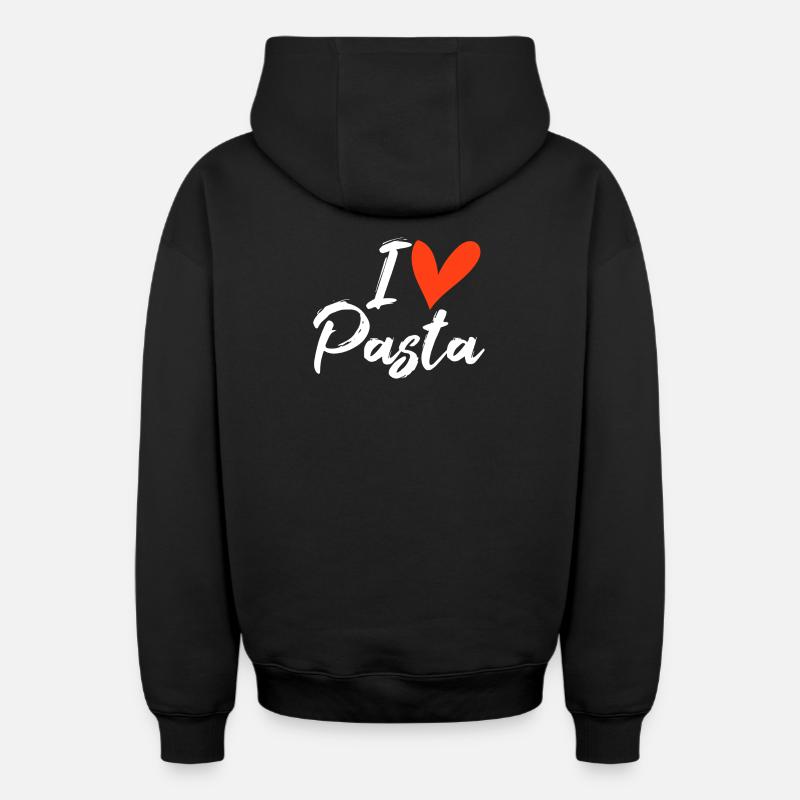 Pasta - Sweat à capuche unisexe zippé oversize épais SPREAD - noir