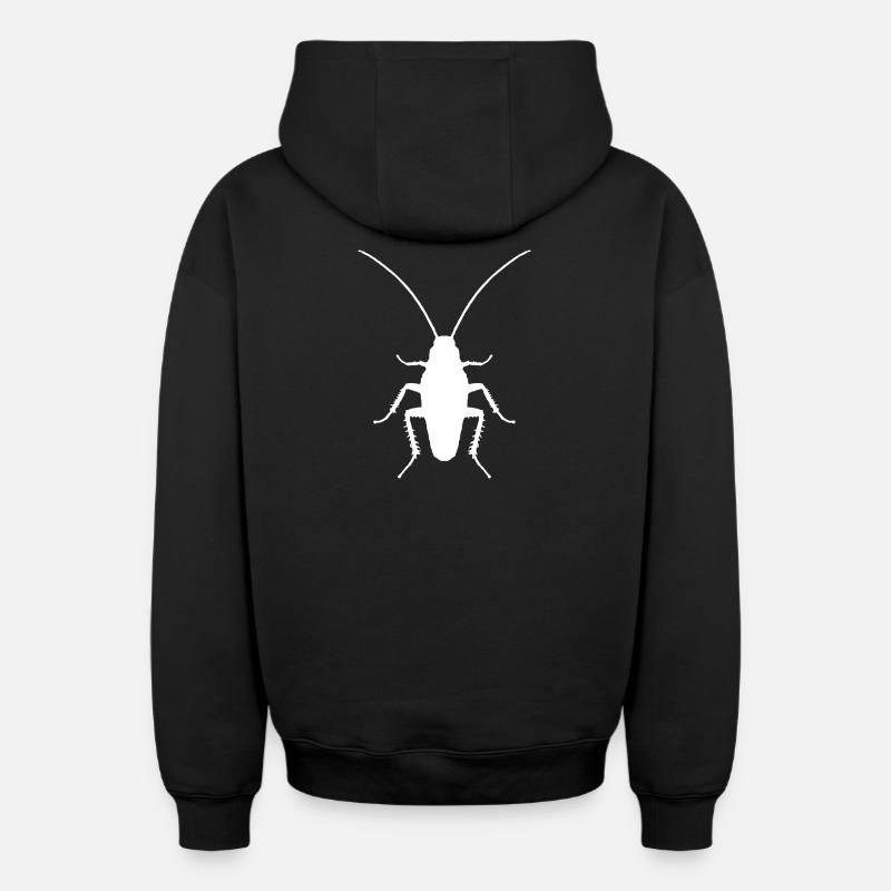 Entomologiste d’insectes cafards - Sweat à capuche unisexe zippé oversize épais SPREAD - noir