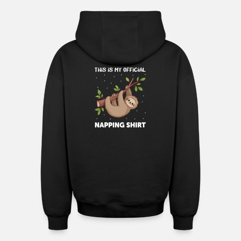 Pyjama paresseux - Sweat à capuche unisexe zippé oversize épais SPREAD - noir