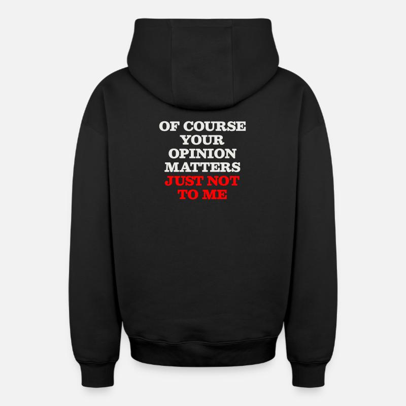 Opinion - Sweat à capuche unisexe zippé oversize épais SPREAD - noir