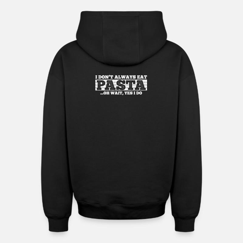 Pasta - Sweat à capuche unisexe zippé oversize épais SPREAD - noir