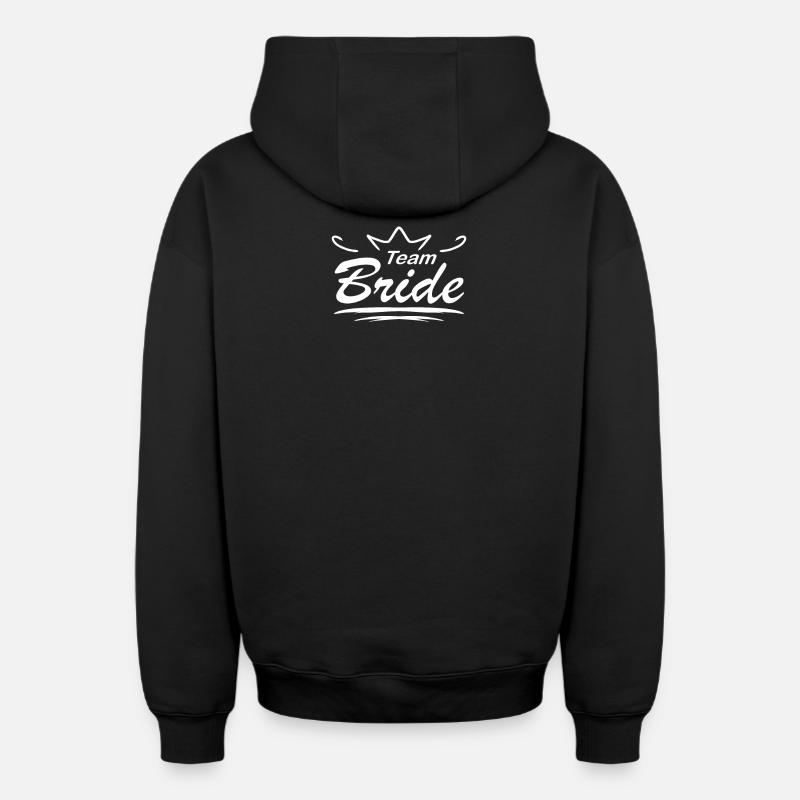 Épouse de l’équipe - Sweat à capuche unisexe zippé oversize épais SPREAD - noir