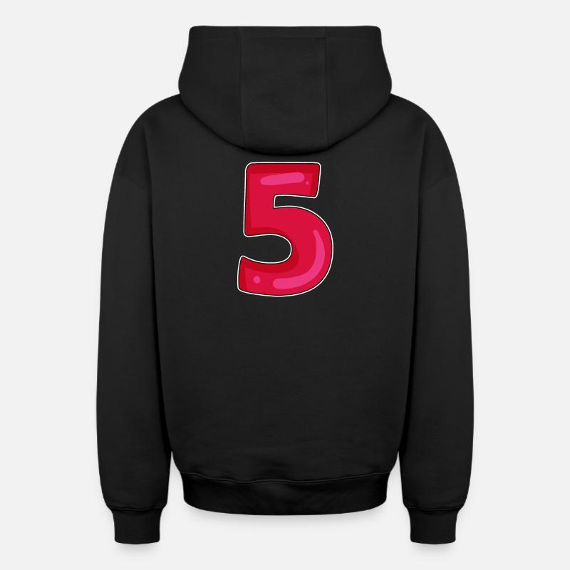5 - Sweat à capuche unisexe zippé oversize épais SPREAD - noir
