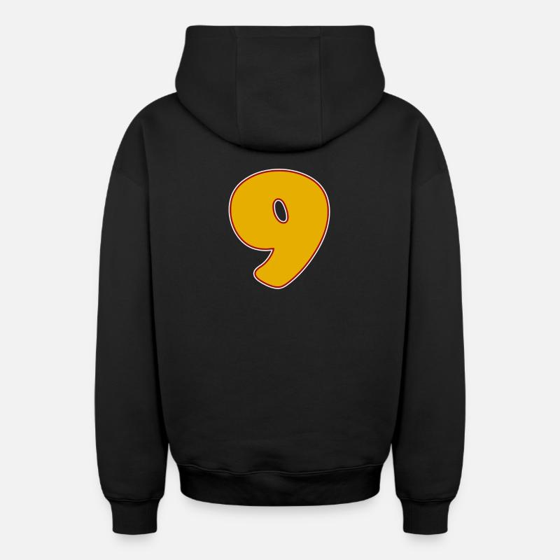 9 - Neuf - Sweat à capuche unisexe zippé oversize épais SPREAD - noir