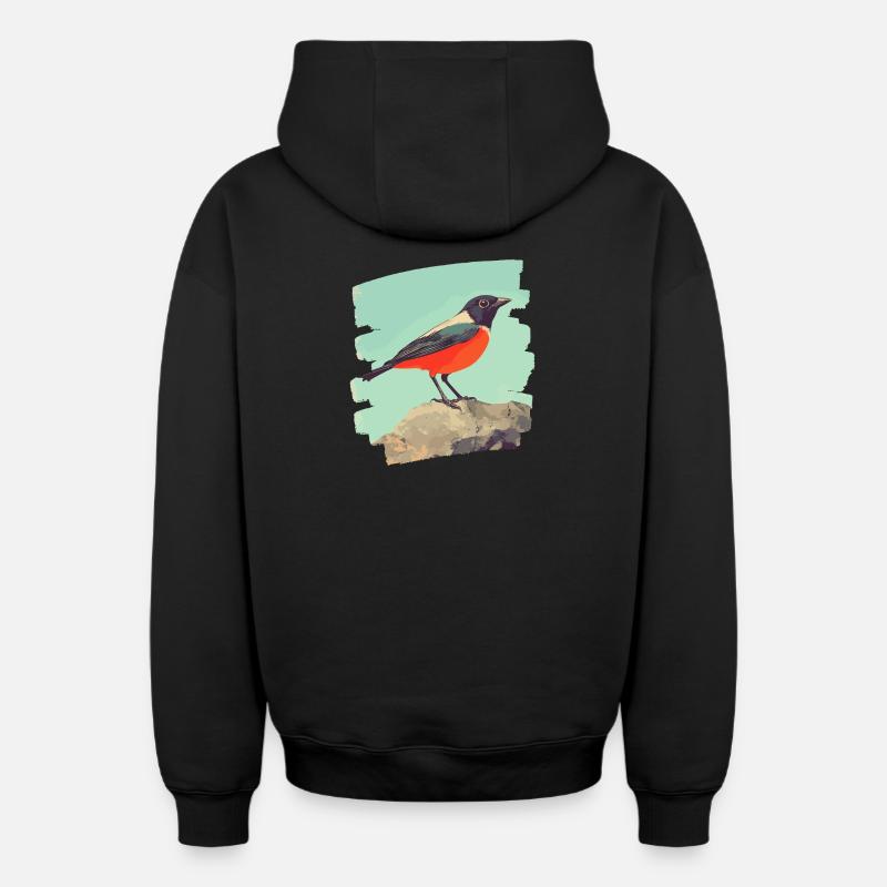 Canari - Sweat à capuche unisexe zippé oversize épais SPREAD - noir