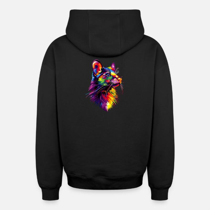 Tasmanischer Teufel Beuteltier Tasmanian Devil - Oversized Heavyweight Unisex Zip Hoodie - Schwarz