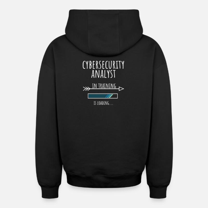 Cybersecurity Analyst Geschenk Beruf Ausbildung - Oversized Heavyweight Unisex Zip Hoodie - Schwarz