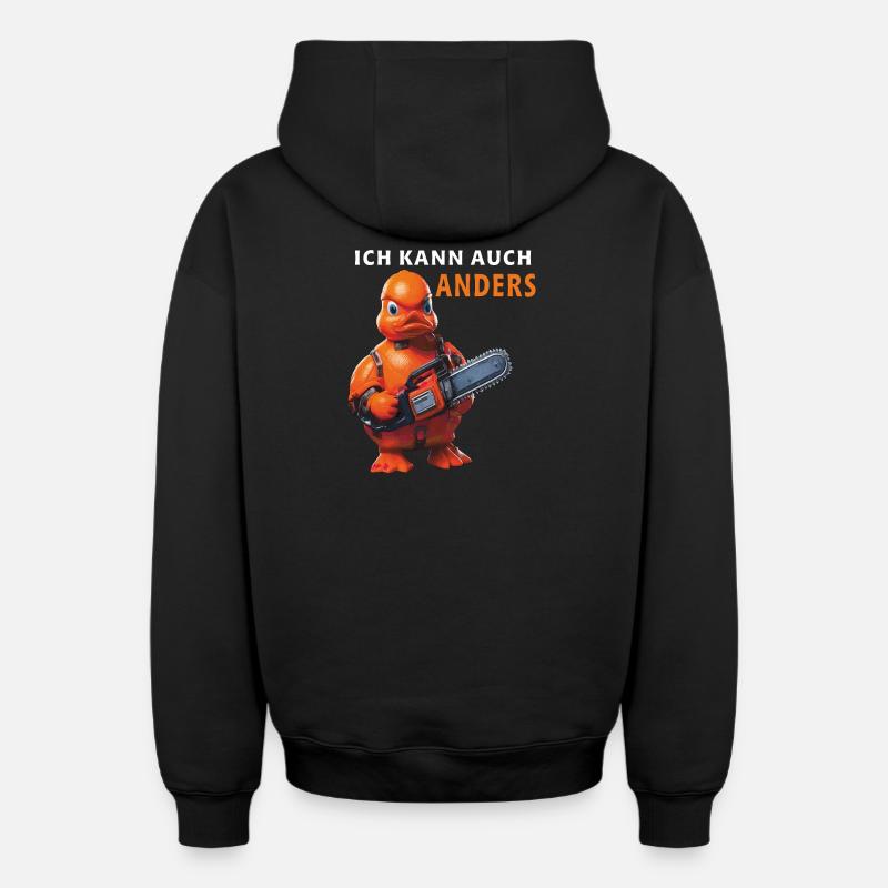 JE PEUX LE FAIRE DIFFÉREMMENT - Sweat à capuche unisexe zippé oversize épais SPREAD - noir