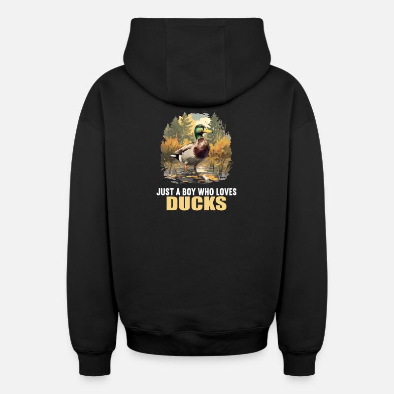 Canards Canard - Sweat à capuche unisexe zippé oversize épais SPREAD - noir