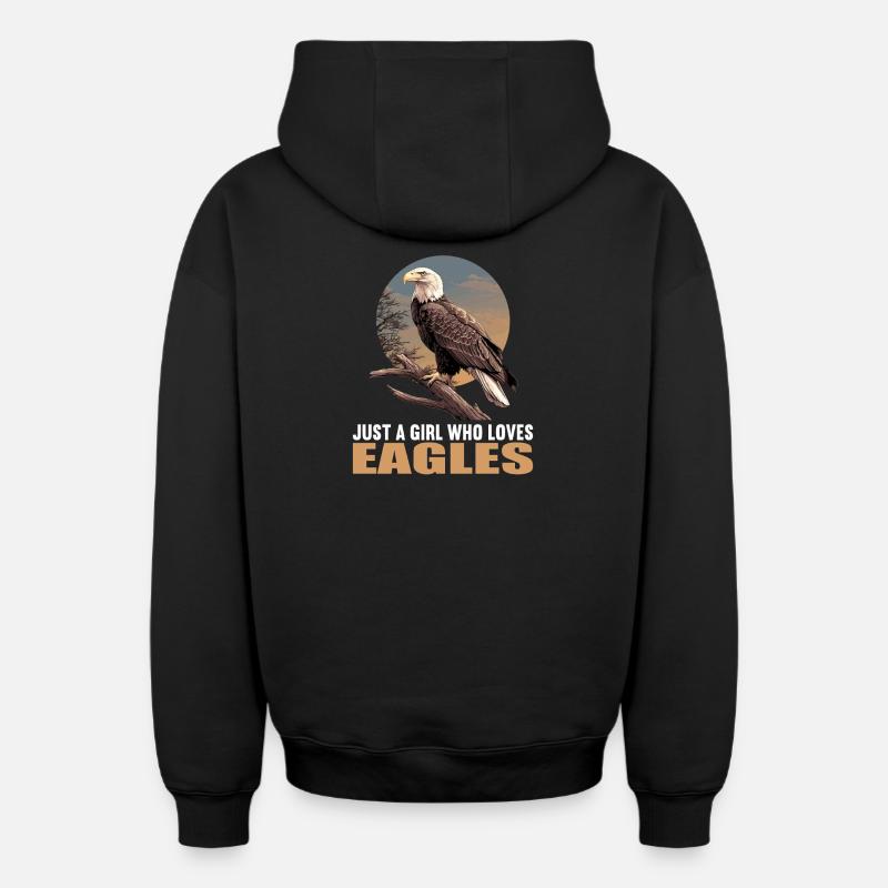 Aigle - Sweat à capuche unisexe zippé oversize épais SPREAD - noir