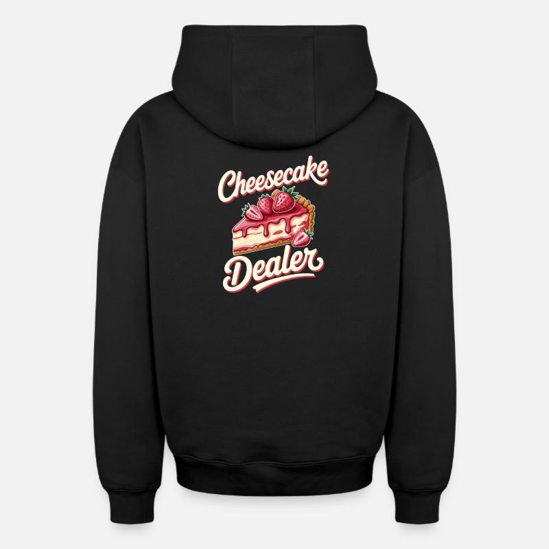 Gâteau - Sweat à capuche unisexe zippé oversize épais SPREAD - noir