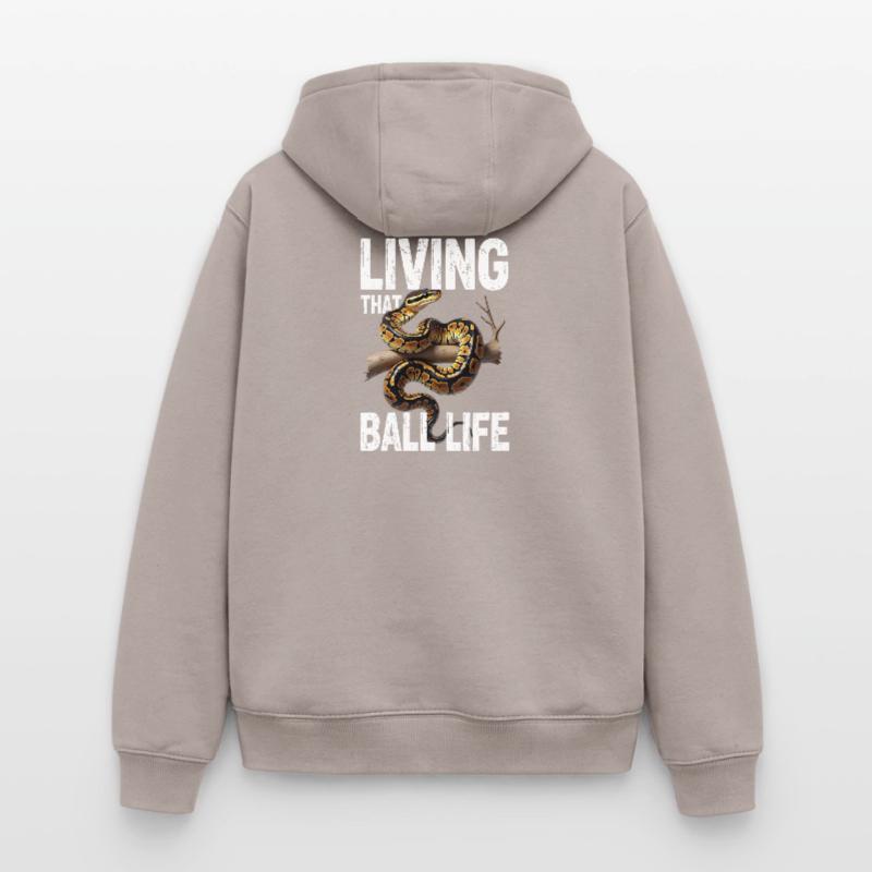 King Python Snakes Lover Terrarium Python Oversized Heavyweight Unisex Zip Hoodie