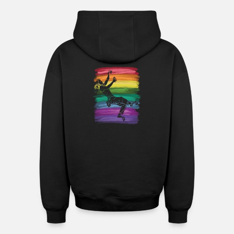 Bloc de bloc de Boulderer - Sweat à capuche unisexe zippé oversize épais SPREAD - noir