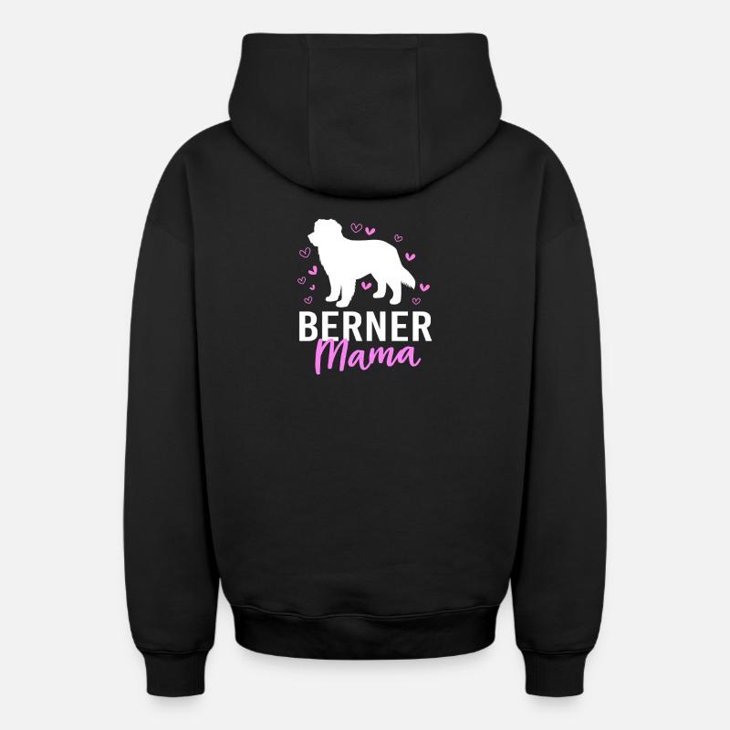 Bouvier bernois - Sweat à capuche unisexe zippé oversize épais SPREAD - noir
