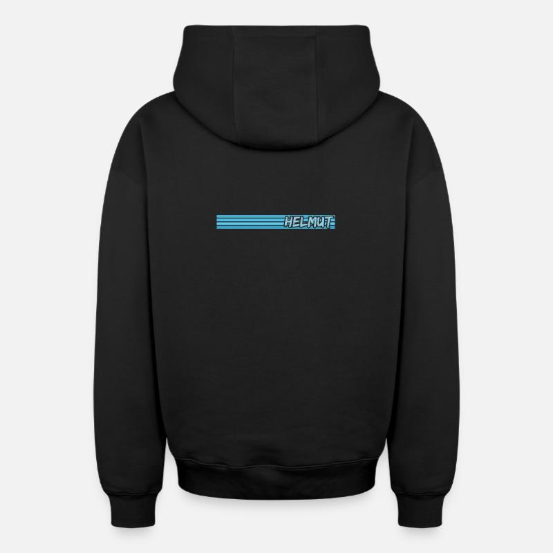 Helmut als Name - Oversized Heavyweight Unisex Zip Hoodie - Schwarz