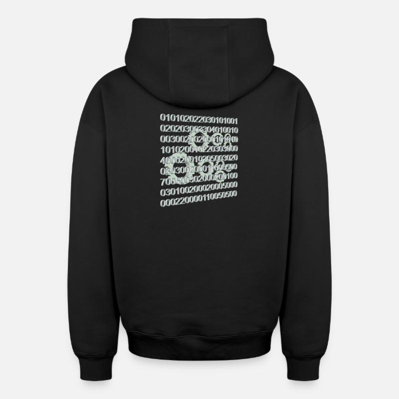 Technologie Technologie - Sweat à capuche unisexe zippé oversize épais SPREAD - noir