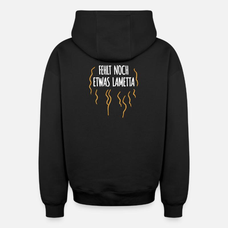 Still missing some tinsel - Oversized Heavyweight Unisex Zip Hoodie - black