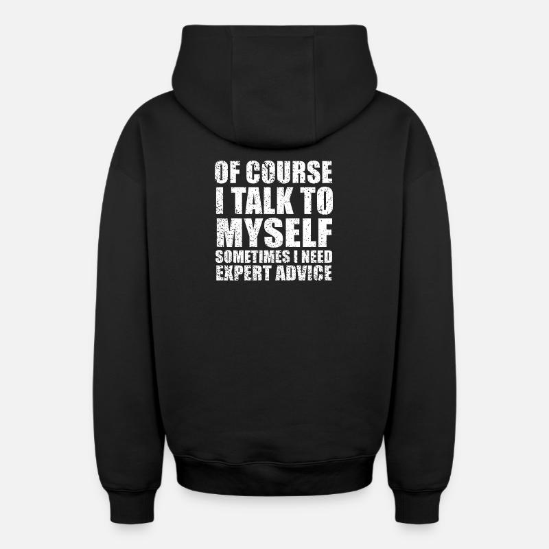 Citation sympa - Sweat à capuche unisexe zippé oversize épais SPREAD - noir