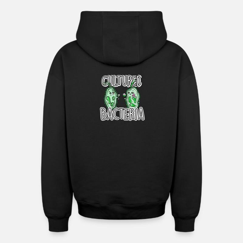 science - Sweat à capuche unisexe zippé oversize épais SPREAD - noir