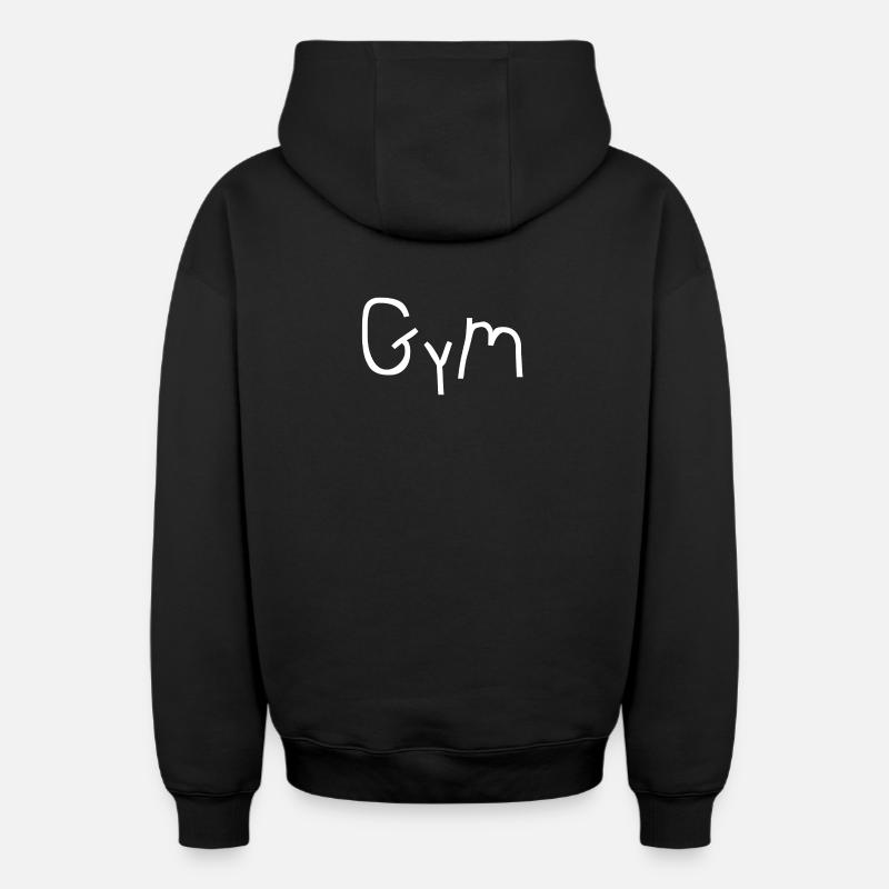 aptitude - Sweat à capuche unisexe zippé oversize épais SPREAD - noir